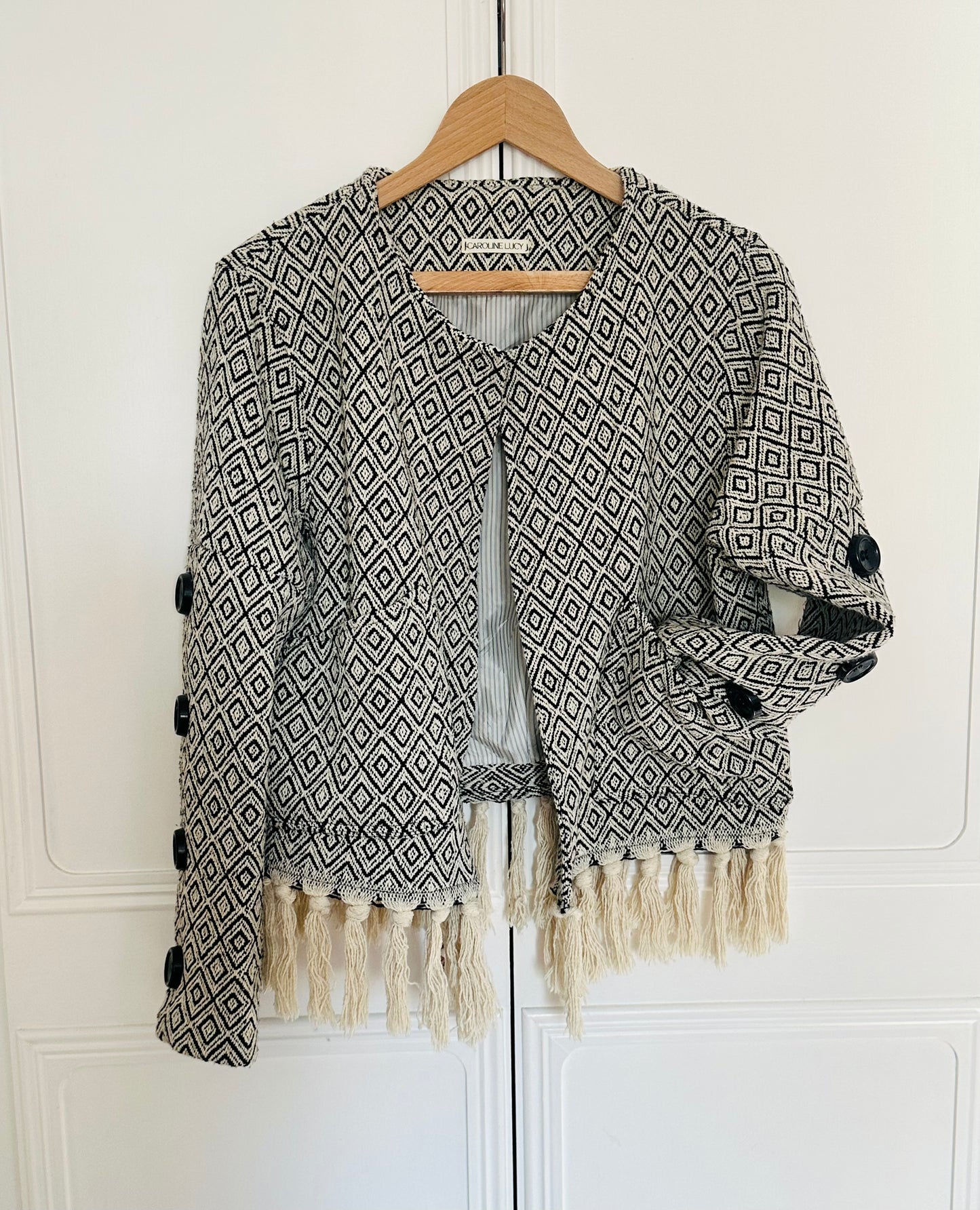 Button sleeve cropped jacket £79.00