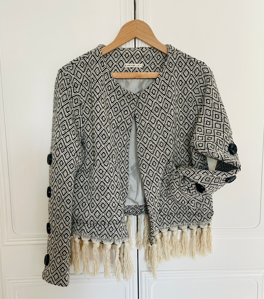 Button sleeve cropped jacket £79.00