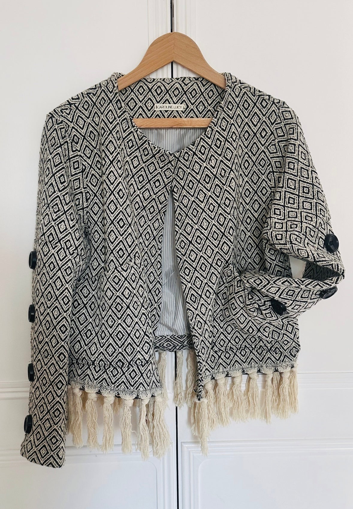 Button sleeve cropped jacket £79.00