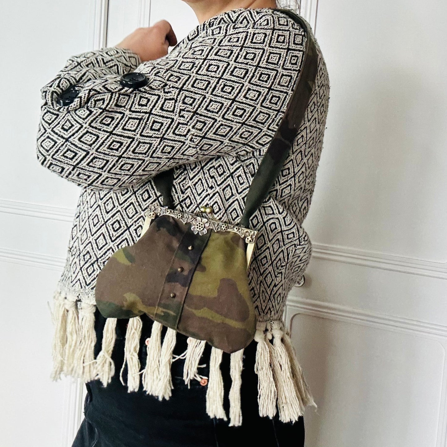 THE STEVIE CAMO CLUTCH BAG £39