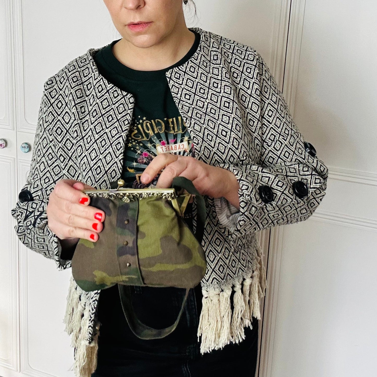 THE STEVIE CAMO CLUTCH BAG £39