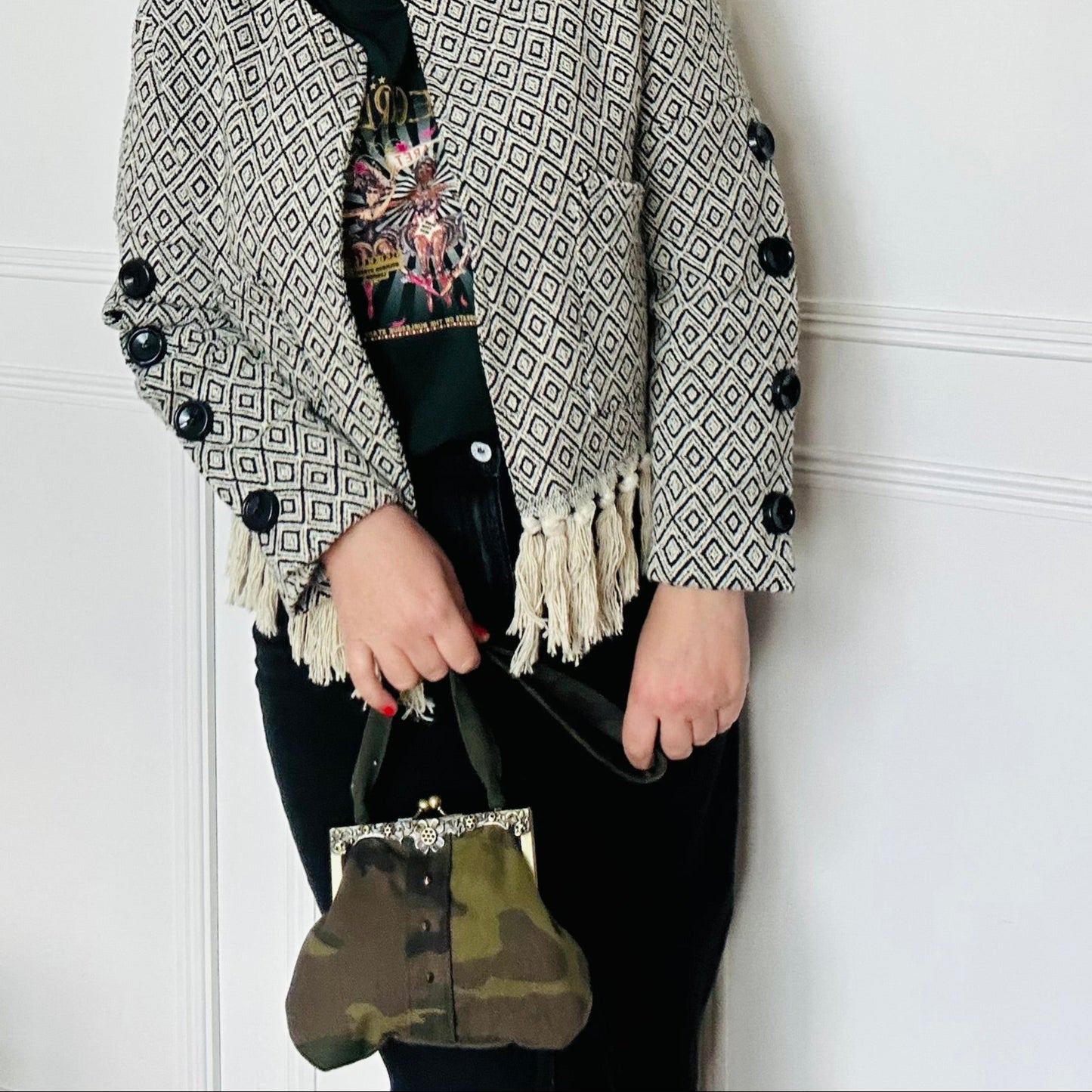 THE STEVIE CAMO CLUTCH BAG £39