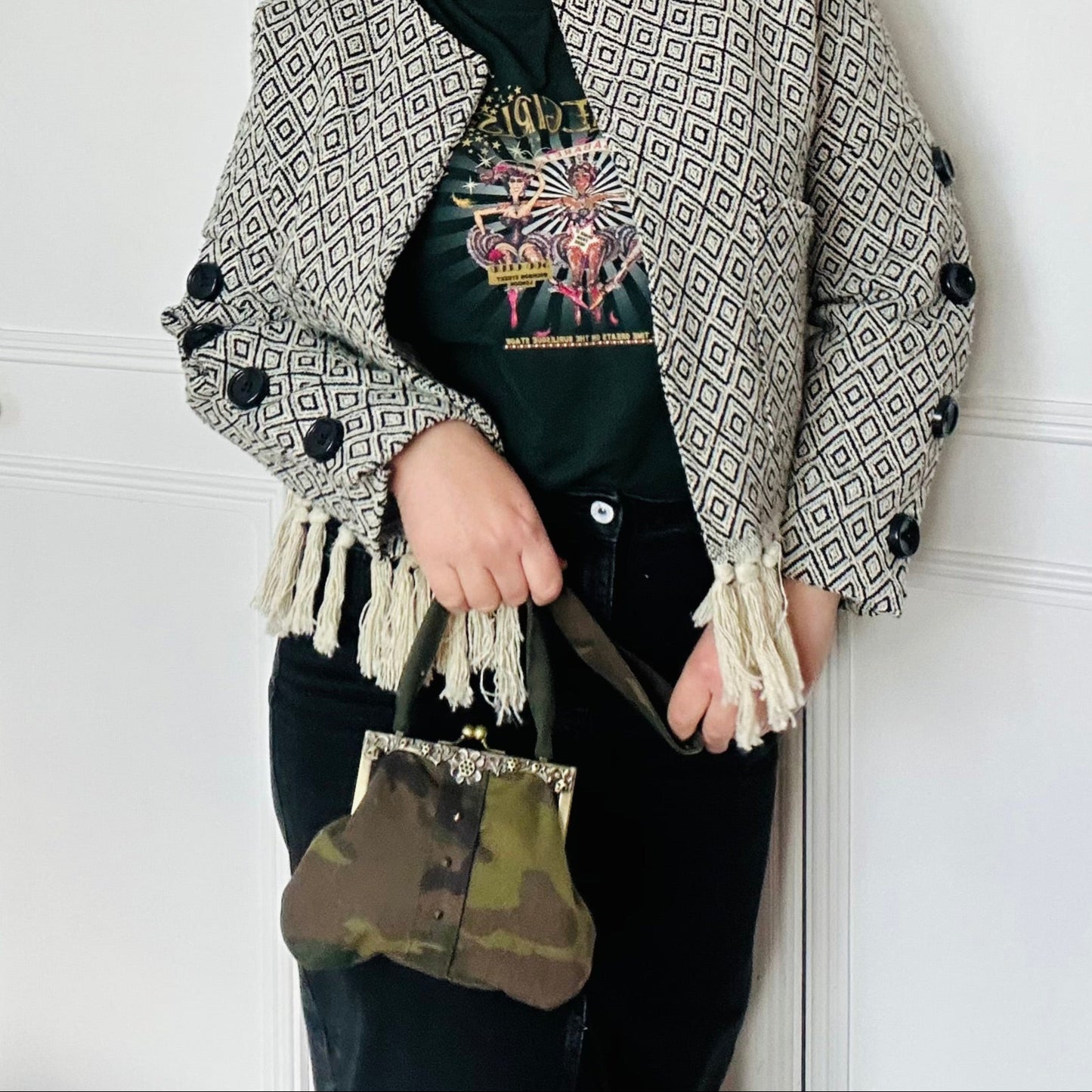 THE STEVIE CAMO CLUTCH BAG £39