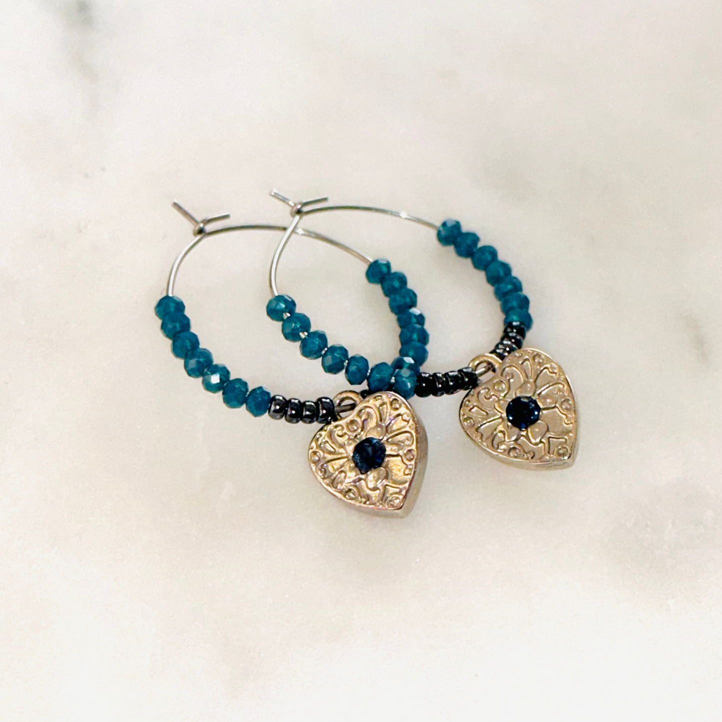 UPCYCLED VINTAGE BEADED EARRINGS £6