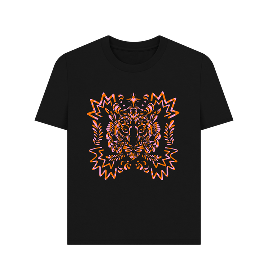 Black THE ZANDRA PRINTED T-SHIRT BLACK