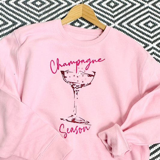 CHAMPAGNE SEASON PINK SWEATSHIRT £45